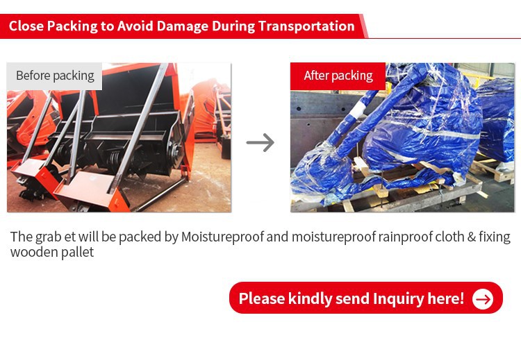 clamshell bucket packing clamshell bucket packing