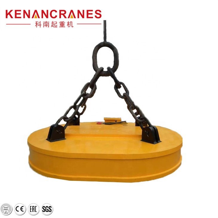 Oval løftende elektromagnet